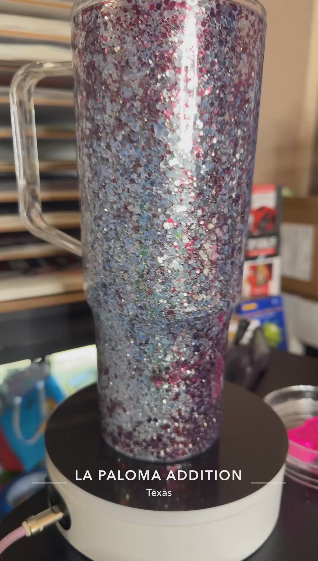 40oz with handle double wall custom
